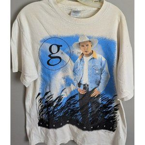 * Vtg Garth Brooks Band Shirt Mens Lg World Tour 1996 Fresh Horses Hanes Beefy-T